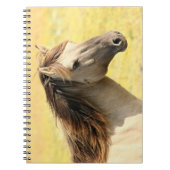 Profiel van beige paarden notitieboek (Voorkant)