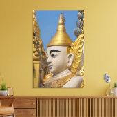 Profiel van Boeddhabeeld Canvas Afdruk (Insitu (Woonkamer))