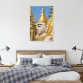 Profiel van Boeddhabeeld Canvas Afdruk (Insitu (Slaapkamer))