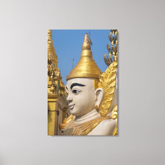 Profiel van Boeddhabeeld Canvas Afdruk (Voorkant)