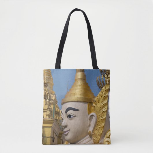 Profiel van Boeddhabeeld Tote Bag (Voorkant)