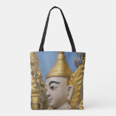 Profiel van Boeddhabeeld Tote Bag (Achterkant)