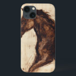Profiel van bruine wilde paarden Case-Mate iPhone case<br><div class="desc">De schoonheid van dit donkere paard wordt perfect vastgelegd door twee eenvoudige kleuren: bruin en beige en de scherpte van de inkt die in dit schilderij wordt gebruikt, maakt het nog realistischer. Deze hedendaagse kunstfoto, die een profiel van een bruine hengst vertegenwoordigt, voegt een personage toe aan elke woonkamer, eetkamer...</div>