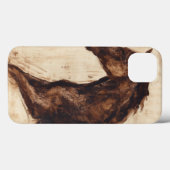 Profiel van bruine wilde paarden Case-Mate iPhone case (Achterkant (horizontaal))