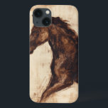 Profiel van bruine wilde paarden Case-Mate iPhone case<br><div class="desc">De schoonheid van dit donkere paard wordt perfect vastgelegd door twee eenvoudige kleuren: bruin en beige en de scherpte van de inkt die in dit schilderij wordt gebruikt, maakt het nog realistischer. Deze hedendaagse kunstfoto, die een profiel van een bruine hengst vertegenwoordigt, voegt een personage toe aan elke woonkamer, eetkamer...</div>