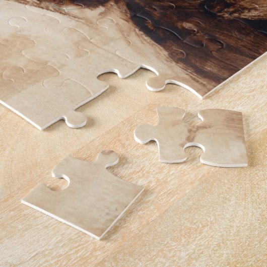 Profiel van bruine wilde paarden legpuzzel (Zijkant)