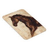 Profiel van bruine wilde paarden magneet (Rechterzijde)