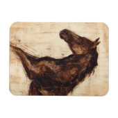 Profiel van bruine wilde paarden magneet (Horizontaal)