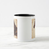 Profiel van bruine wilde paarden mok (Midden)