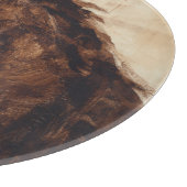 Profiel van bruine wilde paarden snijplank (Hoek)