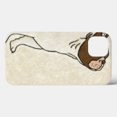 Profiel van de Franse Bulldog die omhoog kijkt Case-Mate iPhone Case (Achterkant (horizontaal))