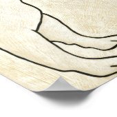 Profiel van de Franse Bulldog die omhoog kijkt Poster (Hoek)