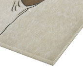 Profiel van de Franse Bulldog die omhoog kijkt Snijplank (Hoek)