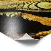 Profiel van de Groene Iguana Foto Afdruk (Hoek)