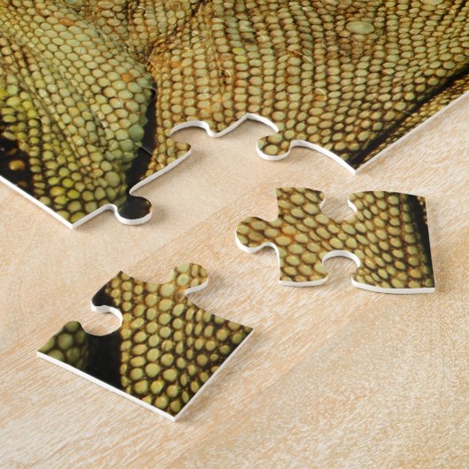 Profiel van de Groene Iguana Legpuzzel (Zijkant)