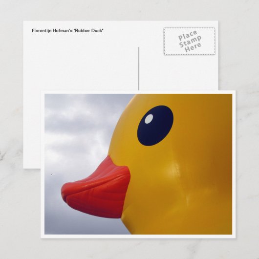 profiel van de rubbereend briefkaart (Voorkant / Achterkant)