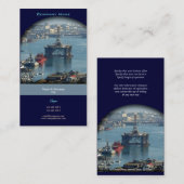 Profiel van de waterverf van de boorinstallatie vo visitekaartje (Voorkant / Achterkant)