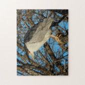 Profiel van een Black-Crowned Night Heron Legpuzzel (Verticaal)