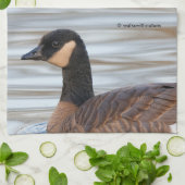 Profiel van een Cosende gans Theedoek (Gevouwen)