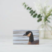 Profiel van een Cosende gans Visitekaartje (Staand voorkant)