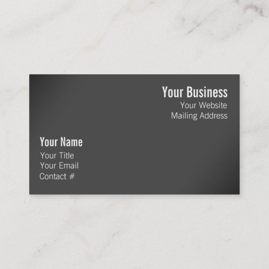 Profiel van een Cosende gans Visitekaartje (Achterkant)