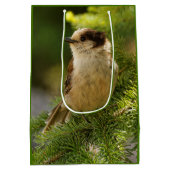 Profiel van een Cute Gray Jay / Whiskeyjack Medium Cadeauzakje (Achterkant)