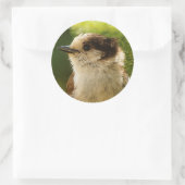 Profiel van een Cute Gray Jay / Whiskeyjack Ronde Sticker (Tas)