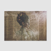 Profiel van een damesweefsel tissuepapier (Voorkant)