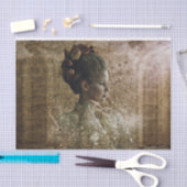 Profiel van een damesweefsel tissuepapier (Craft)