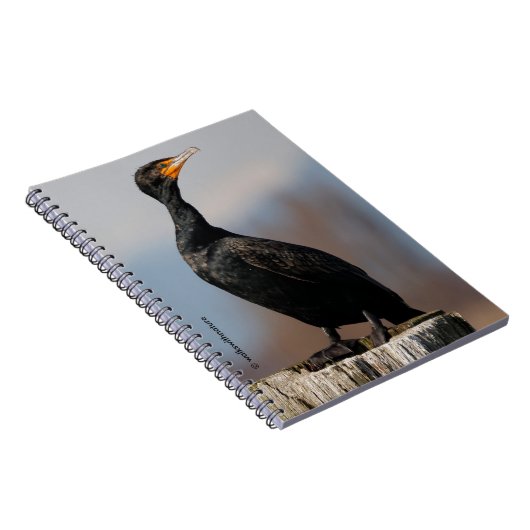 Profiel van een dubbel-Crested Cormorant Notitieboek (Rechterzijde)