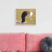 Profiel van een dubbel-Crested Corsicum voor volwa Canvas Afdruk (Insitu (Woonkamer))