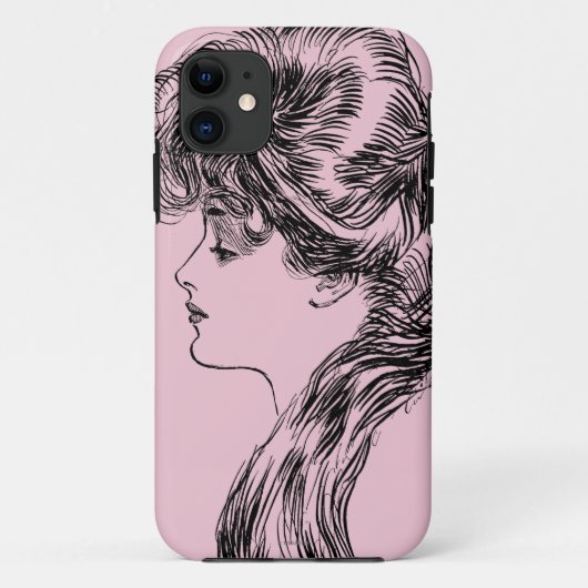 Profiel van een Gibson Girl, 1903 Case-Mate iPhone Case (Achterkant)