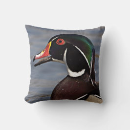 Profiel van een houten eend kussen