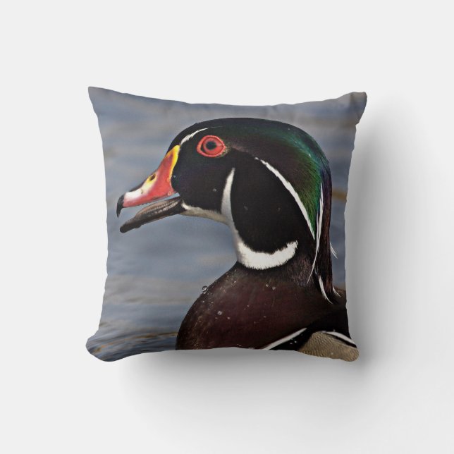 Profiel van een houten eend kussen (Voorkant)