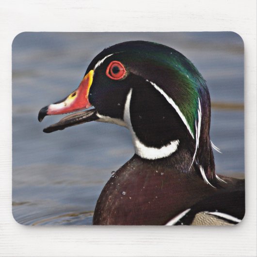 Profiel van een houten eend muismat (Voorkant)