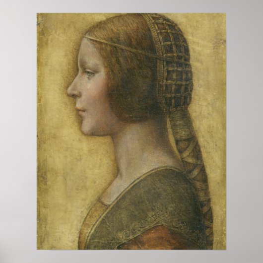 Profiel van een jonge verloofde poster (Voorkant)