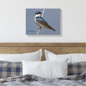 Profiel van een mannetjesboomzool in de zon canvas afdruk (Insitu (Slaapkamer))