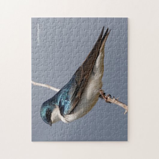 Profiel van een mannetjesboomzool in de zon legpuzzel (Verticaal)