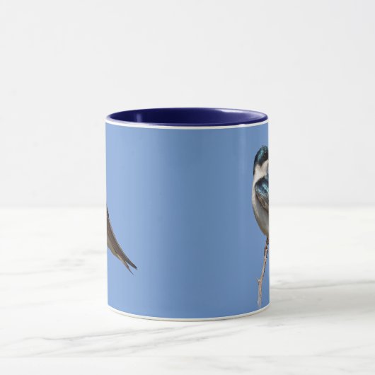 Profiel van een mannetjesboomzool in de zon mok (Midden)