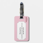 Profiel van een meisje van Gibson, 1903 Bagagelabel (Achterkant verticaal)