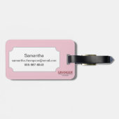 Profiel van een meisje van Gibson, 1903 Bagagelabel (Achterkant horizontaal)