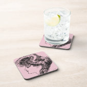 Profiel van een meisje van Gibson, 1903 Drankjes Onderzetter (Rechterzijde)