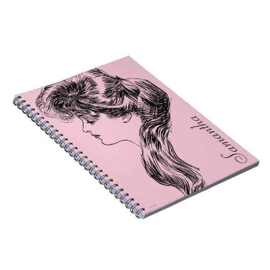 Profiel van een meisje van Gibson, 1903 Notitieboek (Rechterzijde)