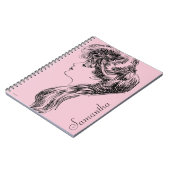 Profiel van een meisje van Gibson, 1903 Notitieboek (Linkerzijde)