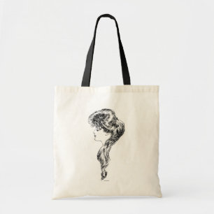 Profiel van een meisje van Gibson, 1903 Tote Bag