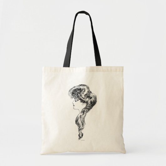 Profiel van een meisje van Gibson, 1903 Tote Bag (Voorkant)