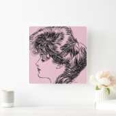 Profiel van een meisje van Gibson, 1903 Vierkante Klok (Huis)