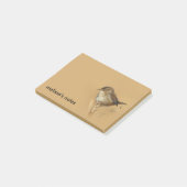 Profiel van een mooie Marsh Wren Post-it® Notes (Schuin)