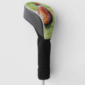 Profiel van een Ring-Necked Fheasant Golfheadcover (Schuin)