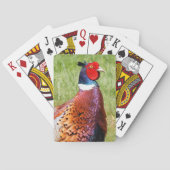 Profiel van een Ring-Necked Fheasant Pokerkaarten (Achterkant)